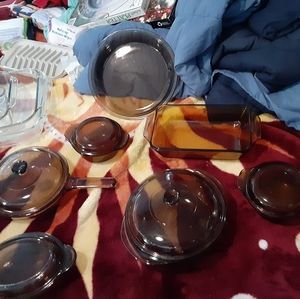 7 peice pyrex backing set